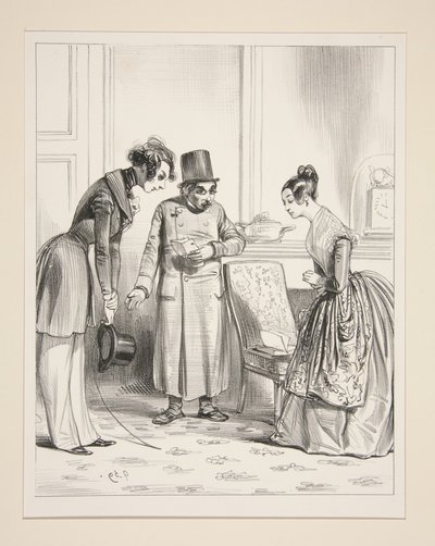 DIE VORSTELLUNG. ... Henriette, das ist Monsieur Prosper de Peytel, einer meiner neuen Klienten (sic) ... von Paul Gavarni