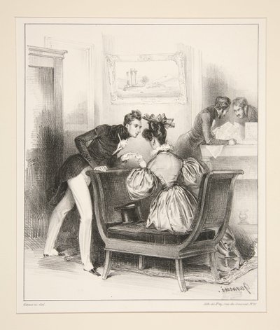 Das Eis von Paul Gavarni