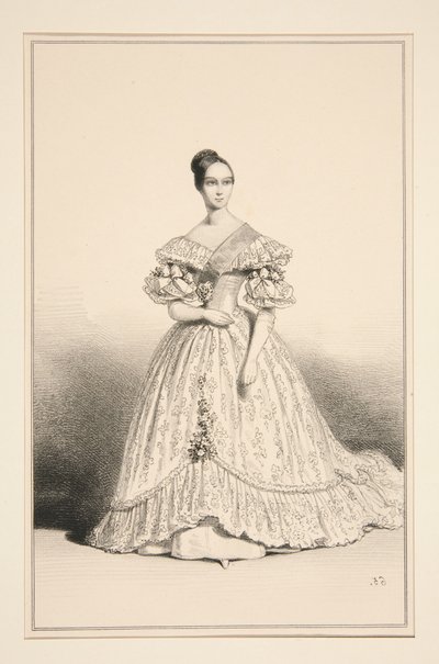 Die Prinzessin Helene, Herzogin von Orleans von Paul Gavarni