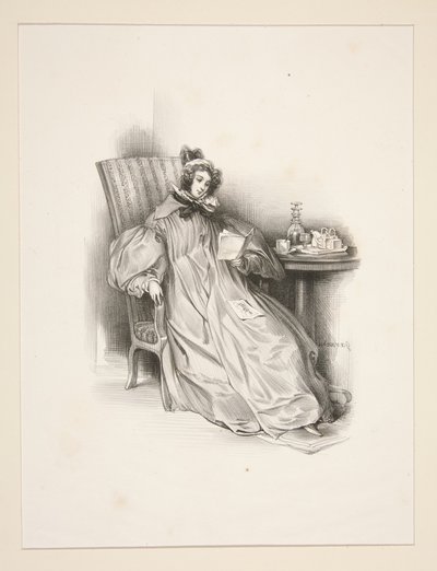 Der Morgenmantel von Paul Gavarni
