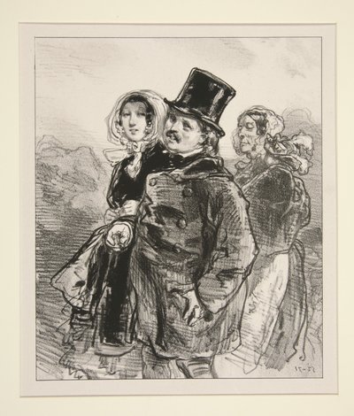 Vaterschaft verdirbt die Figur! von Paul Gavarni