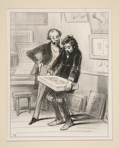 Die Werkstatt des Lithografen von Paul Gavarni