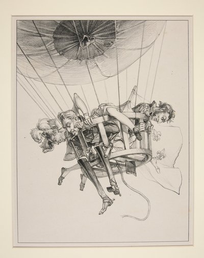 Der verlorene Ballon von Paul Gavarni