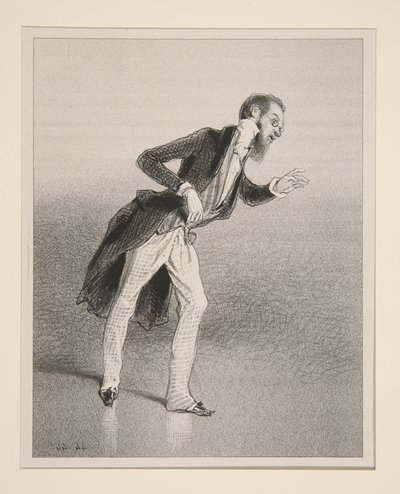 Der Chansonsänger von Paul Gavarni