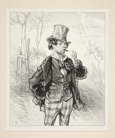Der Bruder. von Paul Gavarni