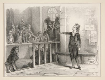 Der kleine Redner. von Paul Gavarni
