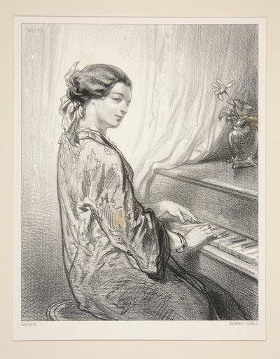 Les Femmes Artistes/ Mistress W.G... von Paul Gavarni