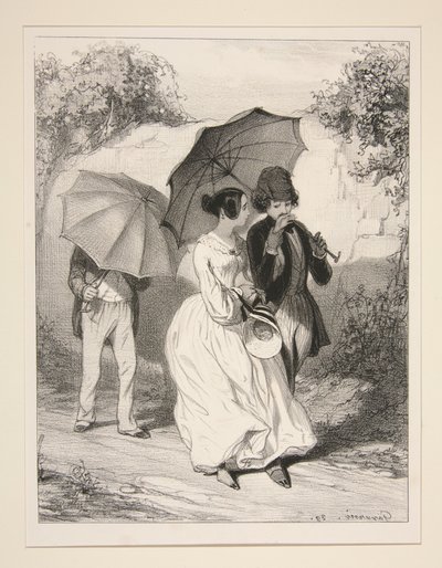 Die Sonnenschirme von Paul Gavarni