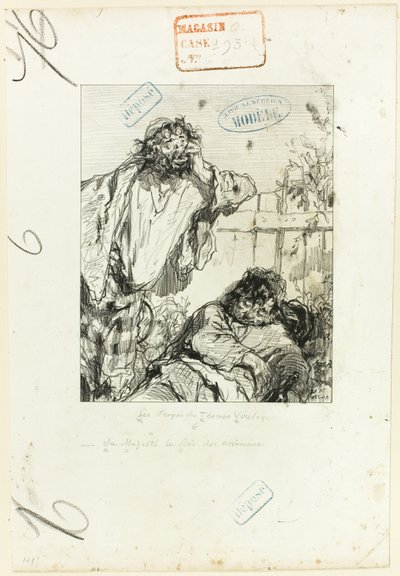 Les Propos de Thomas Vireloque: Seine Majestät der König der Tiere von Paul Gavarni