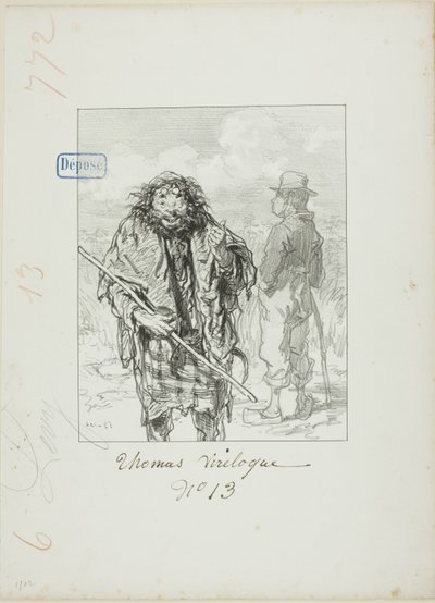 Les Propos de Thomas Vireloque: Matthew hat nur dies zu seinen Gunsten von Paul Gavarni