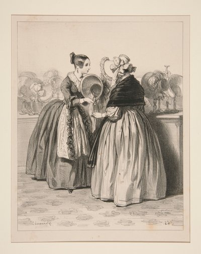 Modenhändlerin von Paul Gavarni