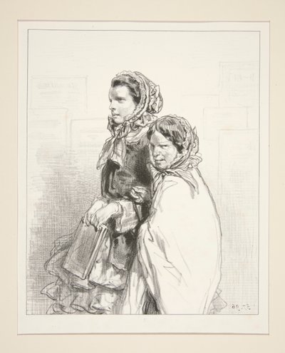 Ma fille a chanté. von Paul Gavarni