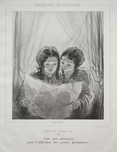 Masken und Gesichter von Paul Gavarni