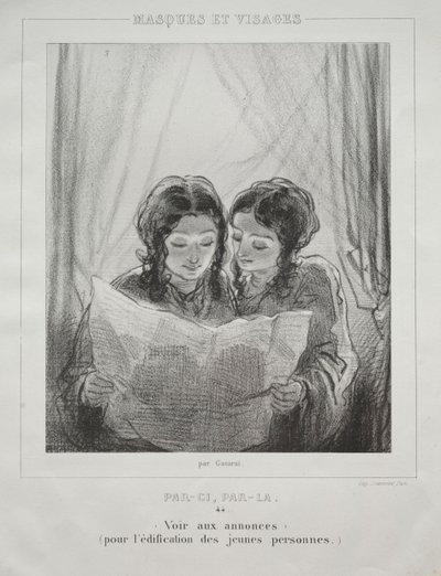 Masken und Gesichter von Paul Gavarni