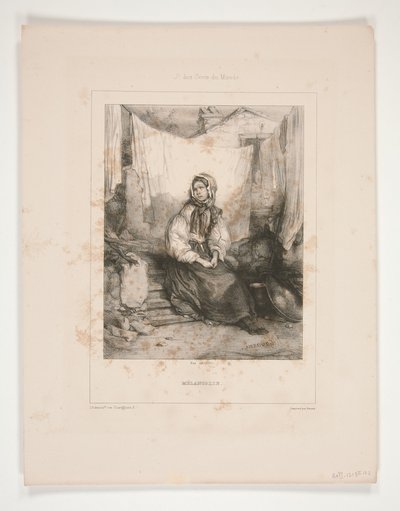 Melancholie von Paul Gavarni