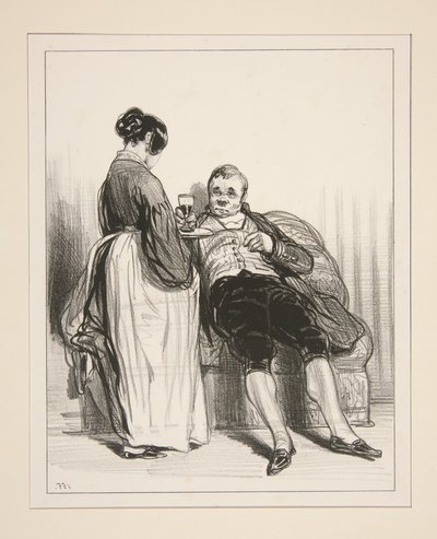 Danke, Colombe, Sie sind im Allgemeinen sehr angenehm... von Paul Gavarni