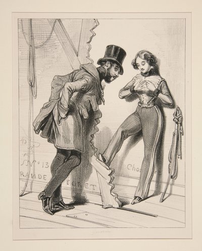 Danke, Herr Marquis, der Champagner geht mir auf die Nerven... von Paul Gavarni