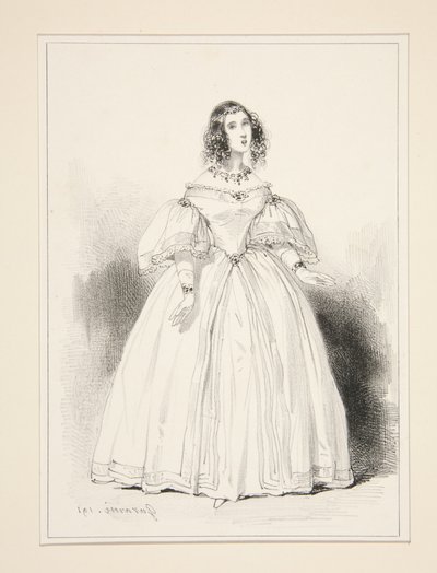 Frau Anna Thillon von Paul Gavarni