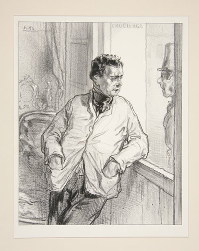 Monsieur de Montmorency? Bitte sehr ... Den haben wir hier nicht. von Paul Gavarni