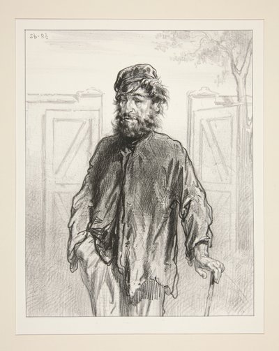 Ne luis parlez pas des chiens de garde! von Paul Gavarni