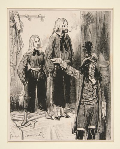 Nr. 1 - Le Debardeur, männlich und weiblich... von Paul Gavarni