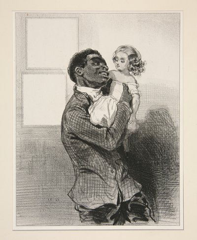 Schwarzes Tier - Weiße Senf von Paul Gavarni