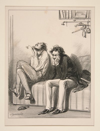 O die Liebe einer Frau! O unaussprechliches Ding!... von Paul Gavarni