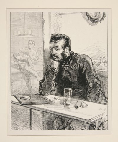 Gesucht wird eine Person, die über ein kleines Kapital verfügen kann... von Paul Gavarni