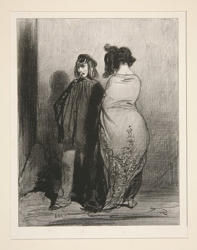 Wo gehst du hin, Polyte?... von Paul Gavarni