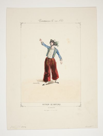 BOOTSKAPITÄN. Merinohemd. ... von Paul Gavarni