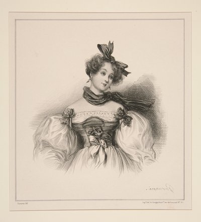 Bäuerin aus Rochersberg von Paul Gavarni