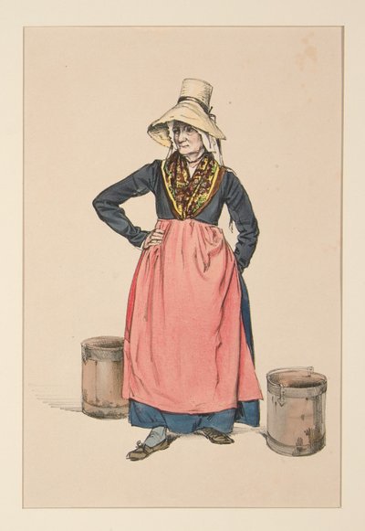 Wasserträgerin. (Auvergnatische Waschfrau) von Paul Gavarni