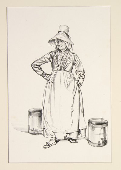 Wasserträgerin von Paul Gavarni