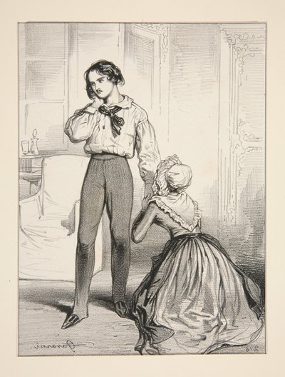Arme Mutter. IV. Akt / Adolphe Laferrière von Paul Gavarni