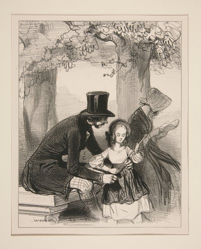 Kleiner Amor, wie heißt Madame Ihre Mama?... von Paul Gavarni