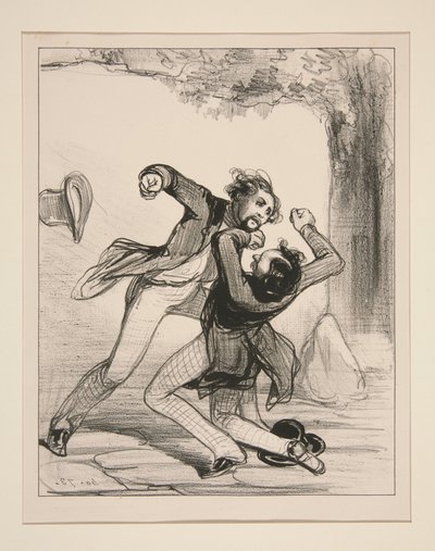 Tatsache, im Anschluss an ein Rechtsproblem. von Paul Gavarni