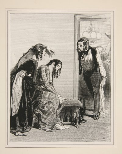 Was hat Phemie? - Nichts!...Herzschmerzen... von Paul Gavarni