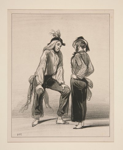 Was hast du, die Momignarde?... von Paul Gavarni