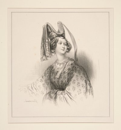 Sieneserin im Jahr 1300 von Paul Gavarni