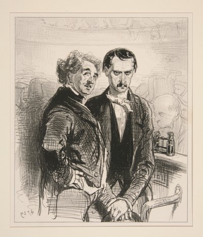 Wissen Sie, mein lieber Beauminet, dass Madame heute Abend eine sehr hübsche Toilette hat! von Paul Gavarni
