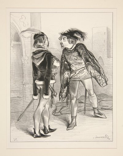 Seigneur de Bougiral, ich brauche all Ihr Blut, um diese Beleidigung zu waschen!... von Paul Gavarni