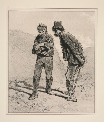 Wenn du deinen Schnabel nicht hältst, Adolphe (sic), werden wir uns streiten. von Paul Gavarni