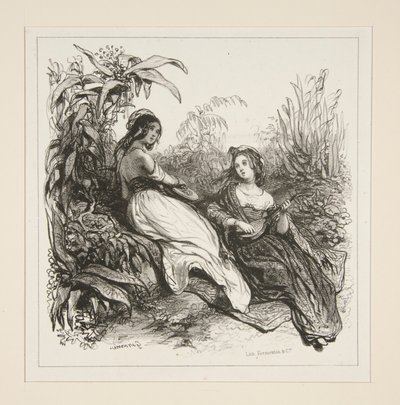 Sechs kleine Salonduette von Paul Gavarni