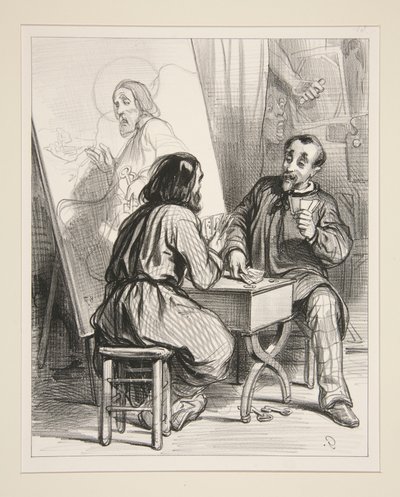 Heiliger Petrus, mein Freund, Sie sind erledigt! von Paul Gavarni