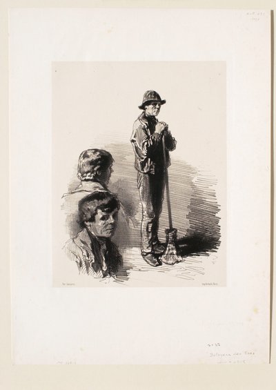 Straßenkehrer von Paul Gavarni