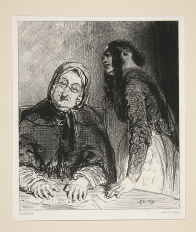 Kartenlegerin von Paul Gavarni