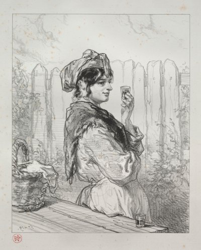 Der Brandy-Pfirsich von Paul Gavarni