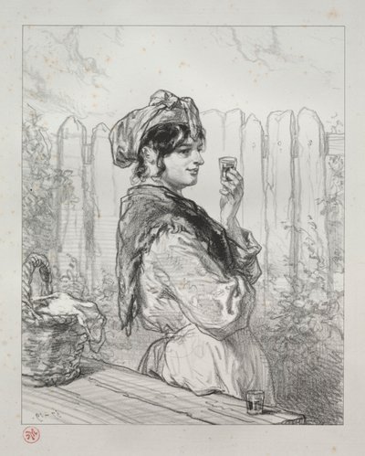Der Brandy-Pfirsich von Paul Gavarni