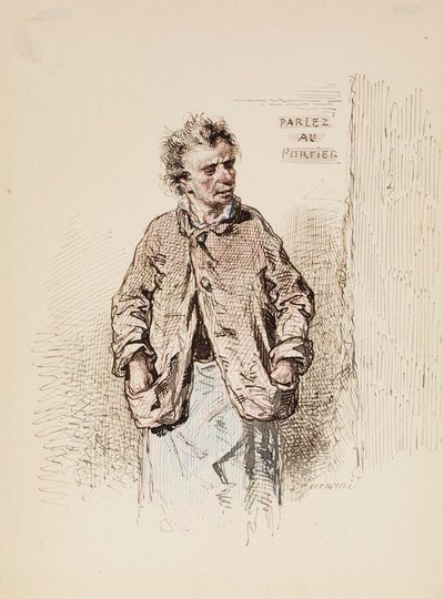 Der Träger von Paul Gavarni