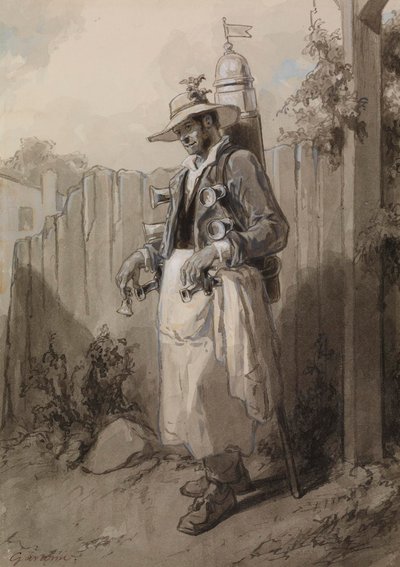 Die zwölf Monate: August von Paul Gavarni